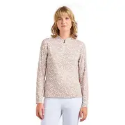 NVO Lolita Mock Neck Womens Golf Quarter-Zip Pullover