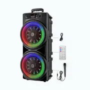 Sub Woofer Heavy Bass Sound System 5000W Dual 8.5'' Bluetooth Speaker Party