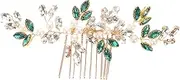 WOFASHPURET Rhinestone Bridal Barrette: Rhinestone Hair Comb For Bride - Bridal Hair Accessory - Side Comb For Women Wedding Hairstyles