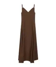 Studio Nicholson V-Neck Sleeveless Dress 12,8,10 Brown