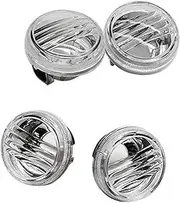 Front Rear Turning Indicator Lights, for Boulevard M109R C90 1500 Intruder M50 C50 VL800 Volusia C109R Intruder C1800R 2 Pair Motorcycle Turn Signal Lenses Motorcycle Turn Signal Lights(BLACK