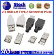 DIY USB 2.0 TYPE A Connector 4 Pin Plug Socket Fix Repair Solder Male Female