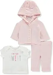 [Carter's] Baby Girls' 3 Piece Bear Hoodie Set