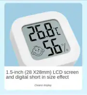 Digital Thermometer Temperature In/Out Door Timer LCD Humidity Meter Mini