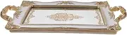 NIYANGLE European Style Mirror Jewelry Dish Trinket Tray for Makeup Candle Storage Decorative Holder for Home Decor Organization Chic Vanity Display