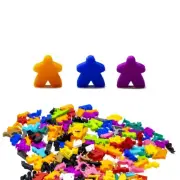 Classic Meeple Figures Male Medium Size for Board Games - Game Pieces Upgrade