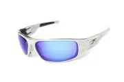 Icicles Big Daddy Bagger Polarized Mirror Lens Sunglasses with Flames Frame