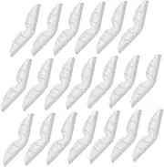 STOBOK 20pcs Anti- Self Adhesive Nose Pad Nose Cushion Eyeglasses Nose Pad Nose Sponge Face Mask Nose Bridge Glasses Mist Preventer Tape Holder White