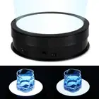 Rotating Display Stand with LED Light, 7.9Inch/44Lb Electric Turntable 360 Degre