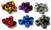 122048 1/10 Scale RC Car Alloy M3 3mm Thread Nylon Lock Nuts x8 02191 Colours