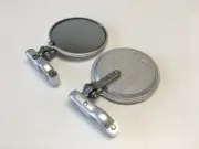 CRG Hindsight Folding For 3 In. Round Bar-End Mirror Right - Silver