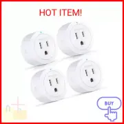 Amysen Smart Plug, Smart Home WiFi Outlet Works with Alexa, Echo, Google Home, N