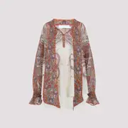 [Zimmermann] Zimmermann-Multicolor Rhiannon Ramie Blouse-Donna 2 NUM