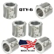 6 - Steel Universal Weld On Roll Bar Clamp 1" Bar Cage Fabrication Mount 4 Bolt