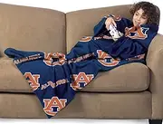 Auburn Tigers Youth Comfy Throw Blanket with Sleeves