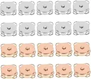 Veemoon 20pairs Magnetic Snap Buttons: Plum Hidden Sew-on Magnetic Fasteners for Clothes Purses Handbags and DIY Crafts - for Sweaters Coats Down Jackets