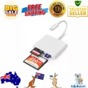 TIANSONG USB-C SD Card Reader – 3-Slot Adapter for iPhone 15, Mac, iPad