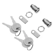 2 Sets Locker Cabinet Locks Keys Mailbox Lock Replacement Mailbox