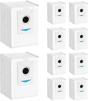 10 Pack Dust Bag Replacement for Ecovacs Deebot X2 Omni Vacuum Robot Suction Station, 3L Large Capacity Vacuum Cleaner Bag Spare Parts