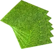 Micro Landscape Fake Moss Decorative Grass Mats 6 Pack DIY Gardening Decor