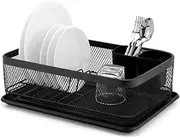 Classica PL Size: 41 X 29.5 14.5Cm Mesh Dish Rack, Black, KM009A