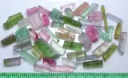 60 Carats Beautiful Natural Multi Colors Tourmaline Crystals Very Nice Quality