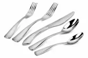 Oneida Curva 5-Piece Stainless Steel Mirror Finish Flatware Place Setting P2805