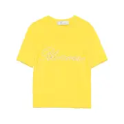 [Blumarine] Blumarine Logo-embellished Top M YELLOW