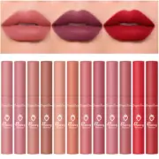 12 Color Velvet Matte Lip Gloss Waterproof Moisturizing Liquid Lipstick Cosmetic