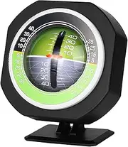 Outdoor Luminous Car Inclinometer ABS Slope Meter for Night Driving, High Sensitivity Inclination for Road Safety. Great for Car Use, Easy Balance Checking with LED Light