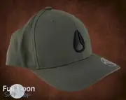 New Nixon Watts Deep Down Flex Fit 3D Embroidery Olive Mens Snapback Cap Hat