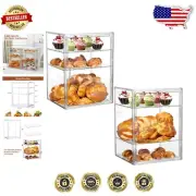 Durable 3-Layer Bread Box with Adjustable Height - Kitchen Countertop Storage
