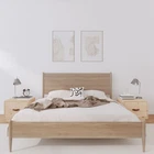 2x Solid Wood Pine Bedside Cabinets Nightstand Bedroom Bedside Table vidaXL