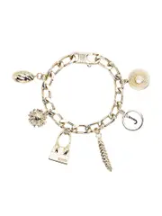 Jacquemus Pendant Bracelet in Light Gold