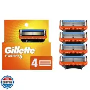 Gillette Fusion5 Mens Razor Blade Refills, 4 Count, Lubrastrip for a More Com