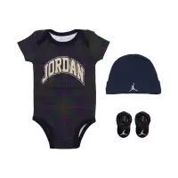 在飛比找Yahoo奇摩購物中心優惠-Nike 包屁衣禮盒 Jordan Baby 男女寶 格紋 