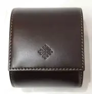 PATEK PHILIPPE Travel Watch Box Carry Box Case Dark Brown Leather Recent Model