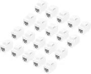 uxcell 20 Pack Cat 6 Ethernet Coupler, RJ45 Cat6 Coupler Jacks Female to Female Ethernet Adapter, White, 14x27x22mm