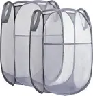Collapsible Mesh Laundry Basket，Pop up Laundry Hamper-Easy Storage, Ideal for Ho