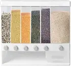 HORUSDY Wall Mounted Grain Dispenser, Rice Storage Cereal Container Box Kitch...