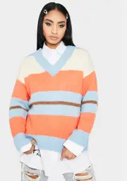 Foxy Fire Striped Sweater