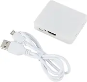 HDMI Splitter 1In 2Out 1080P 4K, HDCP Stripper Signal Amplifier, Supports 3D, CEC, HDMI 1.3, with USB Power Cable, White