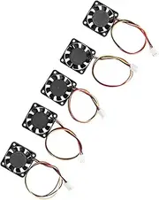 5pcs 12V DC 0.1A Cooling Heat Dissipation Fan 3 Wire Connection Quiet Cooling Fan for Electronic Products and Components