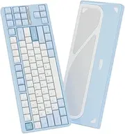 EVOWORKS Evo80 Tenkeyless Mechanical Keyboard PP Plate + Oat Switch, CNC Aluminium, 88 Keys, Tri-Mode Connectivity, RGB Backlight (Iceberg)