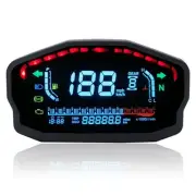 Motorcycle Speedometer Odometer LCD Digital Tachometer DC 8-12V Gauge Universal