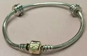 PANDORA | 14K GOLD SS ICONIC GIFT SET BRACELET ✪NEW✪ USB792119 RETIRED RARE 19