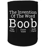 Alcohol Golf Stubby Holder - The Invention Of The Word Boob - Funny Novelty Birthday Gift Joke Beer