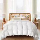 puredown® Goose Feather Comforter King Size, All Season Duvet Insert Medium W...