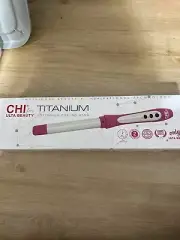 CHI For ULTA Titanium Spring Curling Wand - 1" Barrel Pink NIB