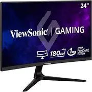 Viewsonic VX2418C 60.5 cm (24 Inch) Curved Gaming Monitor (Full HD, FreeSync Premium, 1ms, 165Hz, HDMI, DP, Low Input Lag, Speaker) Black